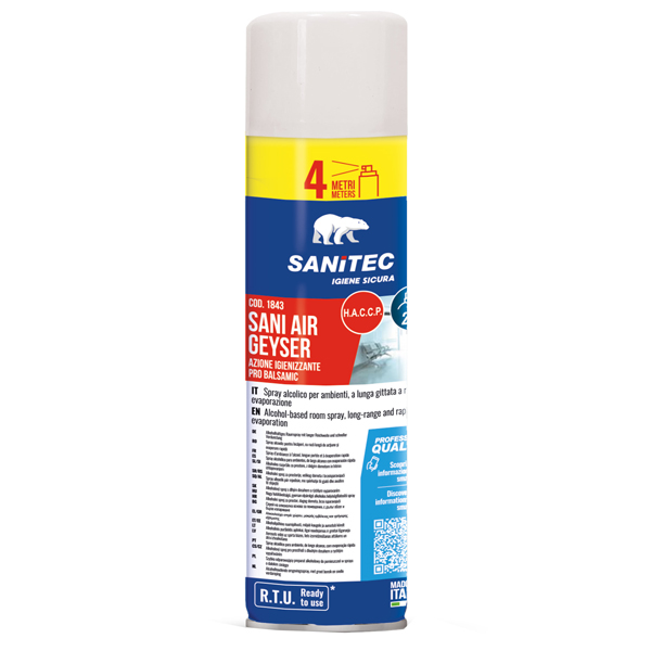  Spray alcolico igienizzante - per ambienti - Sani Air Geyser - 500 ml - Sanitec 