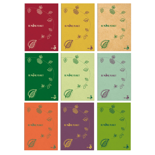  Maxiquaderno Be More Planet - A4 - 1 rigo c/margine - 38 fogli - 80gr - BM 