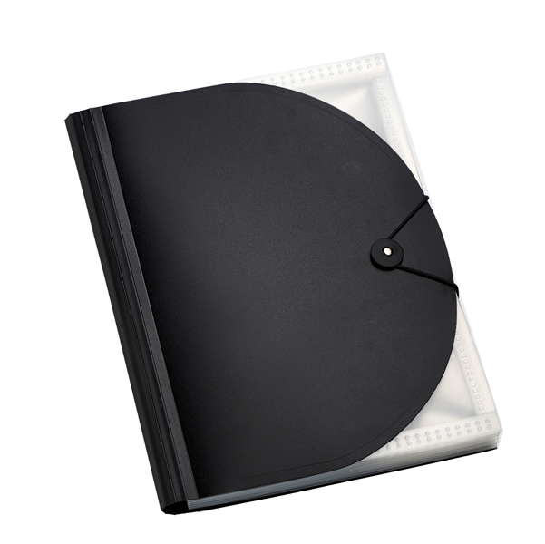  Portadocumenti a soffietto Plastidea - 13 tasche - A4 - PP - nero - Iternet 