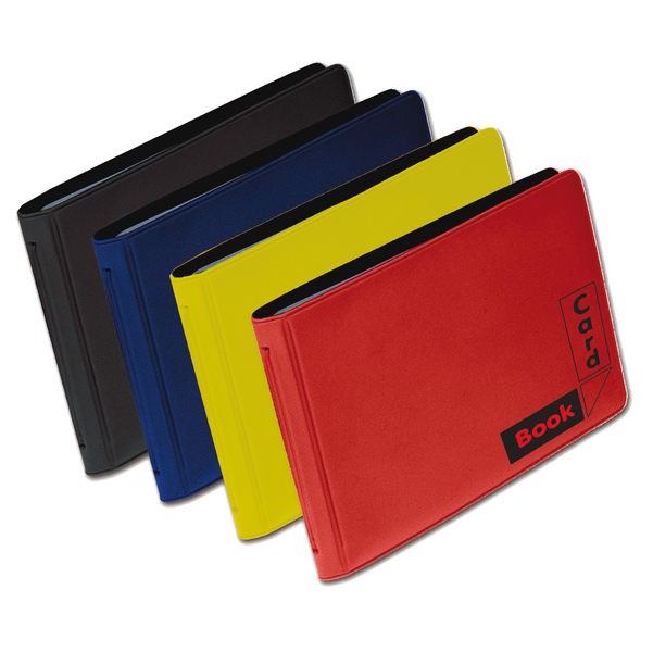  Portacard ad album - 12 scomparti - in PVC gommato 1029 - Alplast - conf. 24 pezzi 