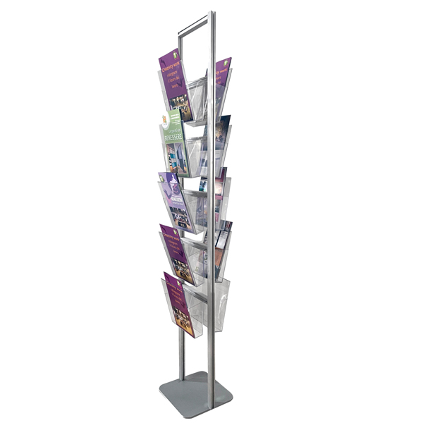  Portadepliant da terra - 10 tasche A4 - altezza 160 cm - Studio T 