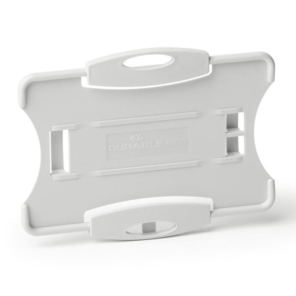  Portabadge Eco - per 1 tessera - 54 x 87 mm - grigio - Durable - conf. 10 pezzi 