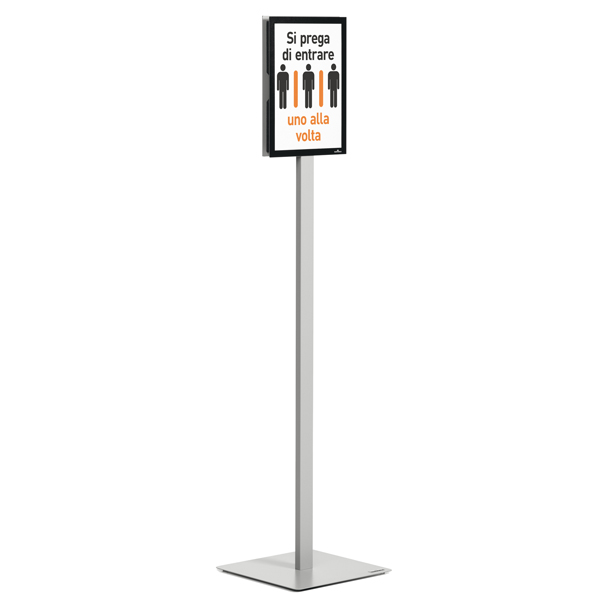  Espositore Info Stand Basic - da pavimento - A4 - Durable 