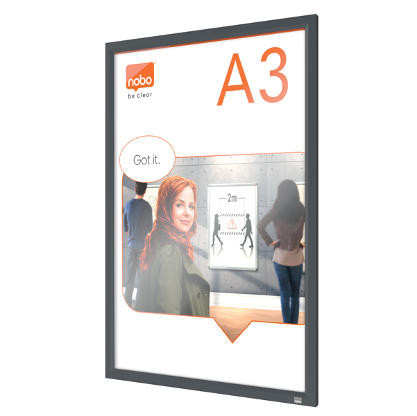  Cornice Impression PRO - a clip - A3 - grafite - Nobo 