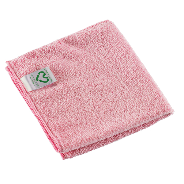  Panno r-MicroTuff Swift - microfibra - tessuto riciclato - 35 x 38 cm - rosso - Vileda - conf. 5 pezzi 