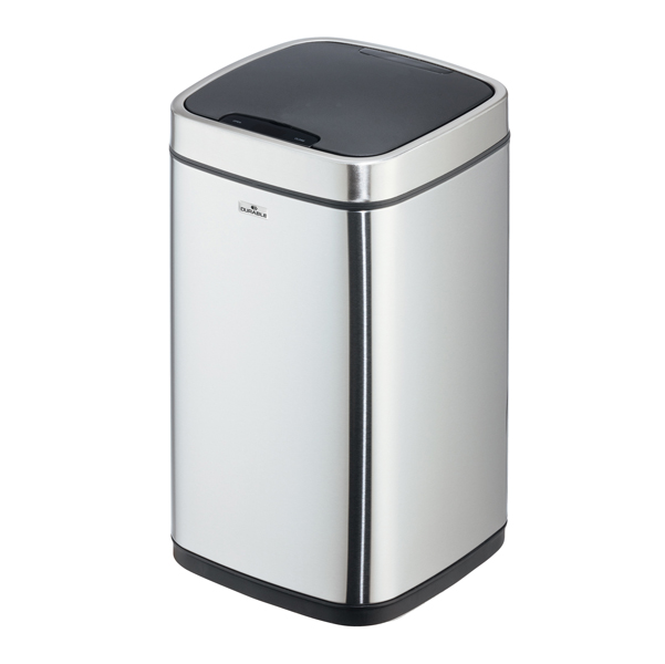  Cestino no touch - con sensore - 24 x 24 x 43 cm- 12 lt - argento metallizzato - Durable 