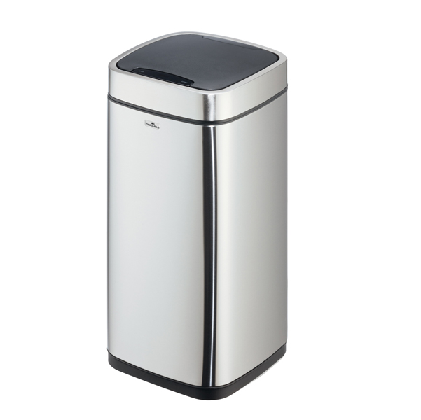  Cestino no touch - con sensore - 27 x 27 x 57 cm- 21 lt - argento metallizzato - Durable 