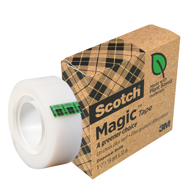  Nastro adesivo Magic 900 - 19 mm x 30 m - acrilico - trasparente - Scotch 
