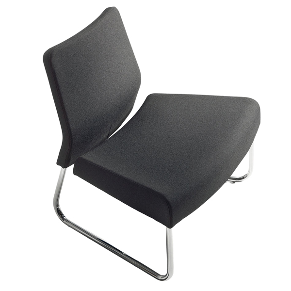  Modulo curva esterna - divanetto Slastic SLL - senza braccioli - nero - Unisit 