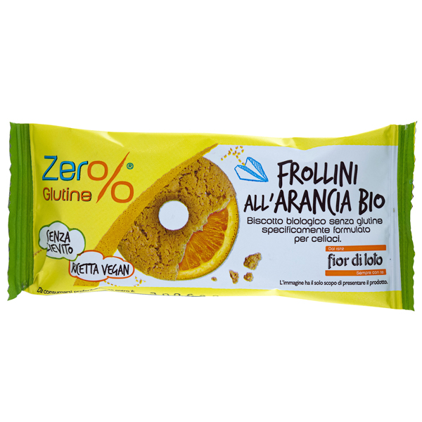  Frollini - arancia - monoporzione da 30 gr - Zer%glutine 