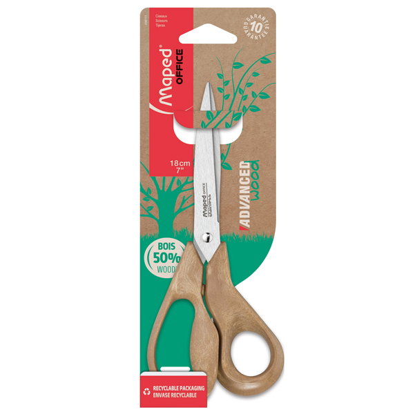  Forbici Advanced Wood - asimmetriche - 18 cm - Maped 