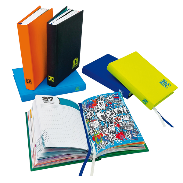 Diario maschile - 12 mesi - copertina soft touch - colori assortiti - Blasetti 