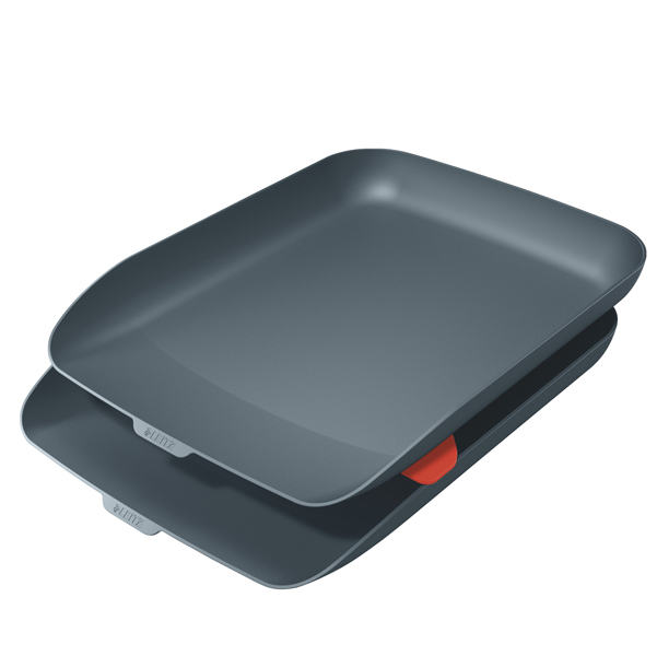  Kit doppia vaschetta portacorrispondenza Cosy - grigio - Leitz 