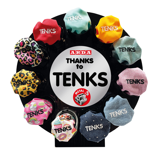  Temperamatite Tenks - 3 fori - fantasie assortite - Arda - expo 36 pezzi 