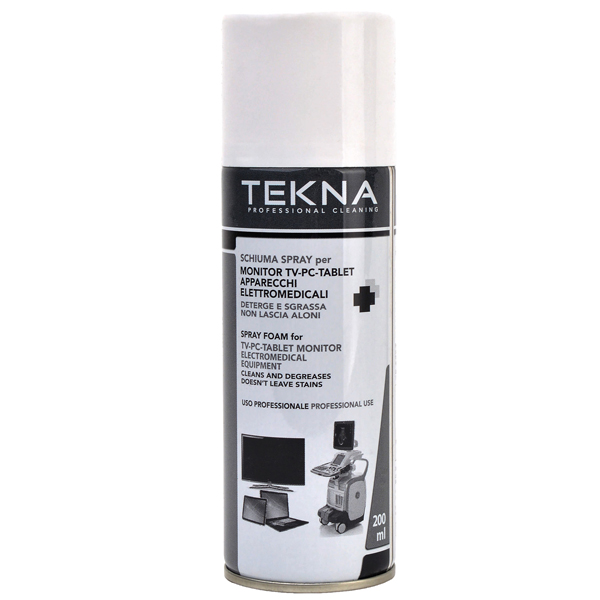  Schiuma spray per monitor/pc/tablet/tv - 200 ml - Tekna 