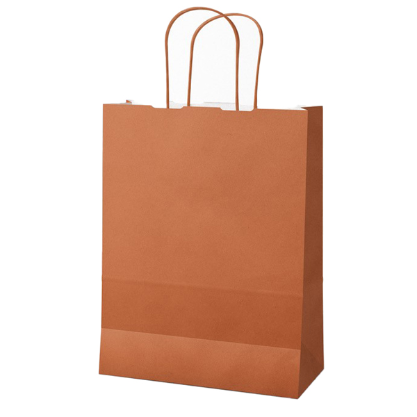  Shopper Twisted - maniglie cordino - 36 x 12 x 41 cm - carta kraft - terracotta - Mainetti Bags - conf. 25 pezzi 