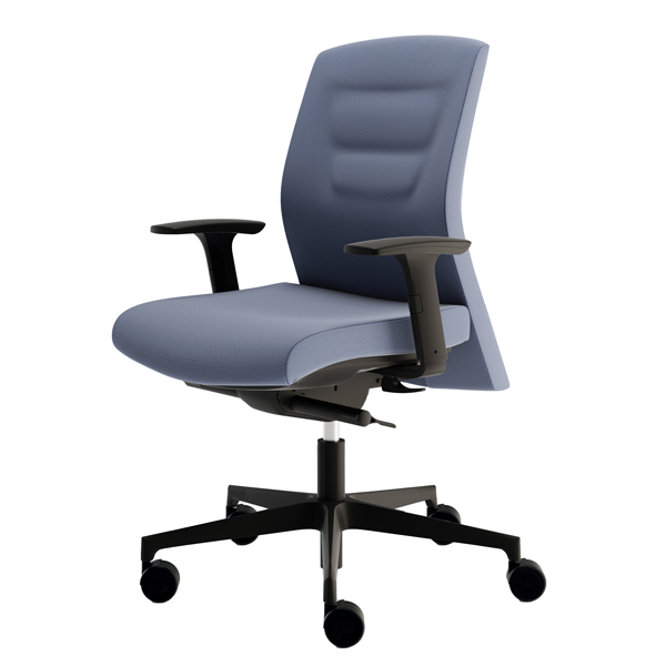  Poltrona direzionale Shield SEB - con braccioli regolabili - blu - Unisit 