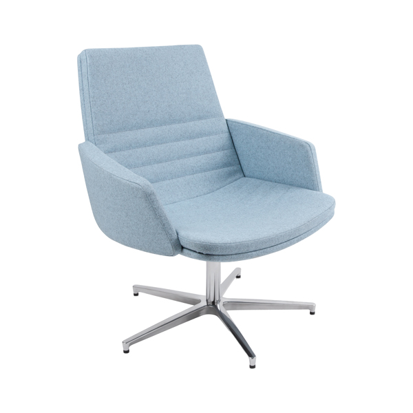  Poltrona direzionale Master MSTPG - con braccioli inclusi - celeste - Unisit 