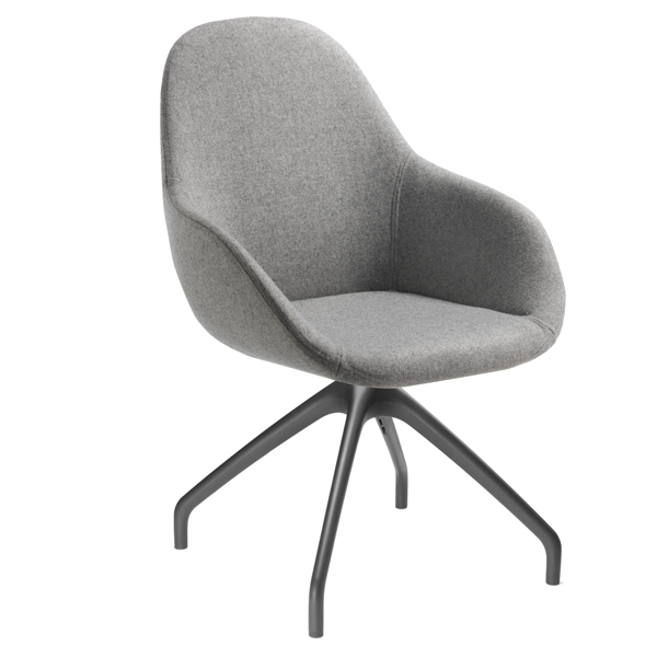  Poltrona direzionale Nida NADG - grigio chiaro - Unisit 