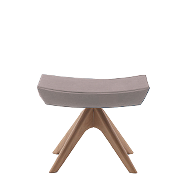  Sgabello poggiapiedi seduta attesa Nora - panna - Unisit 