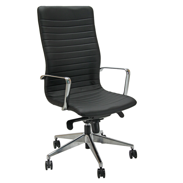  Poltrona direzionale Euterpe cromo EPPA - con braccioli inclusi - nero - Unisit 