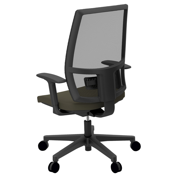  Poltrona semidirezionale Melania MAA - con braccioli regolabili - nero - Unisit 