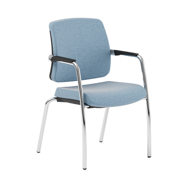  Seduta attesa Absolute AS4G - con braccioli inclusi - celeste - Unisit 