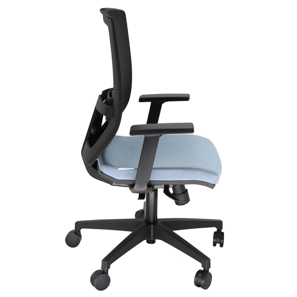  Poltrona semidirezionale Clotilde CTAN - con braccioli regolabili - celeste - Unisit 