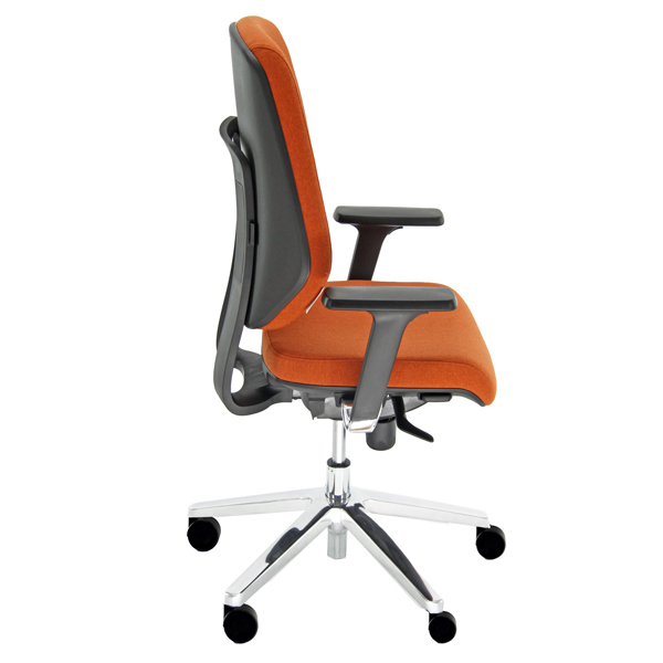  Poltrona semidirezionale Atlantia AAAA - con braccioli regolabili - ruggine - Unisit 