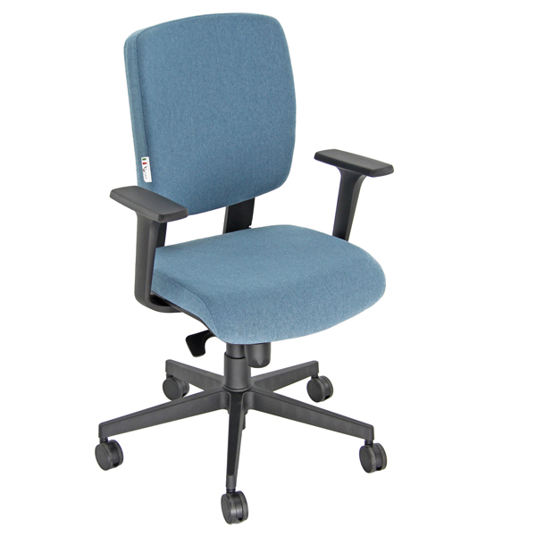  Poltrona semidirezionale Atlantia AABN - con braccioli regolabili - jeans - Unisit 