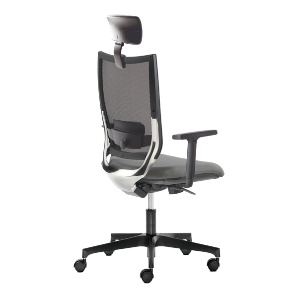  Poltrona semidirezionale Elite concept COTPGE - con braccioli regolabili e poggiatesta - grigio - Unisit 