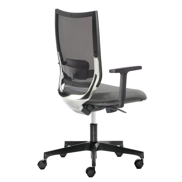  Poltrona semidirezionale Elite concept COTE - con braccioli regolabili - grigio - Unisit 