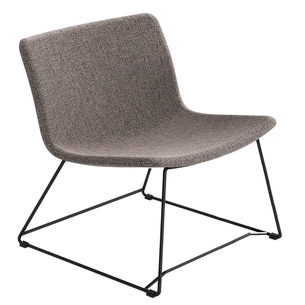  Seduta attesa lounge Kona KOL - senza braccioli - grigio chiaro - Unisit 