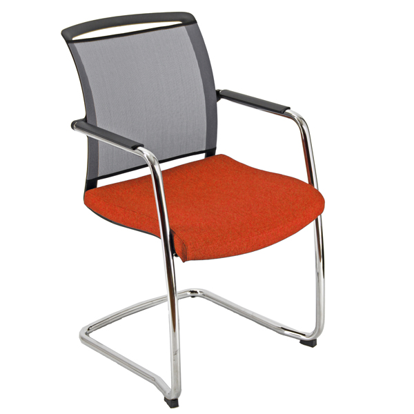  Seduta attesa Zoe ZOES - con braccioli inclusi - ruggine/grigio - Unisit 