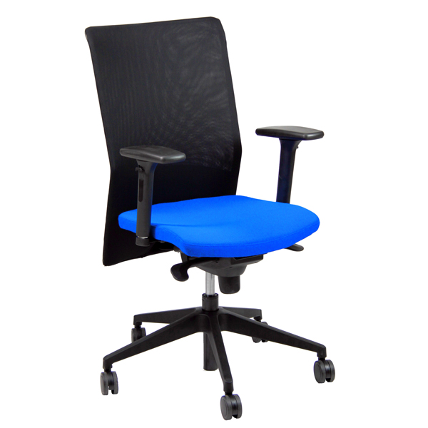  Seduta operativa Europa EUN - con braccioli regolabili - blu/nero - Unisit 