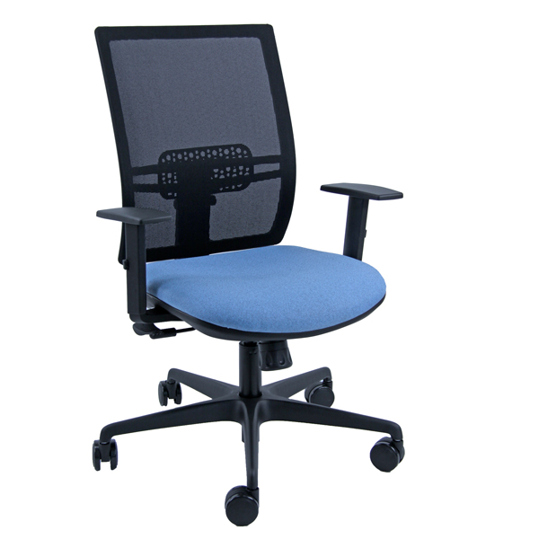  Seduta operativa Combo CMB - con braccioli regolabili - celeste - Unisit 