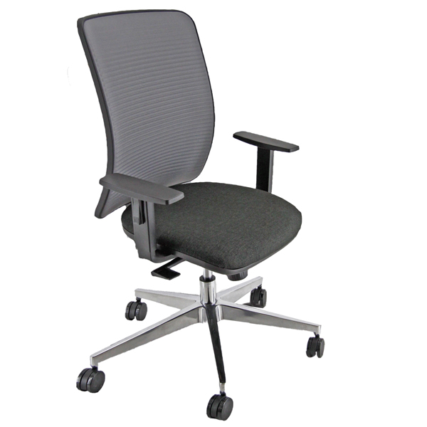  Seduta operativa Pentagon Y10 PNALG - con braccioli regolabili - antracite - Unisit 