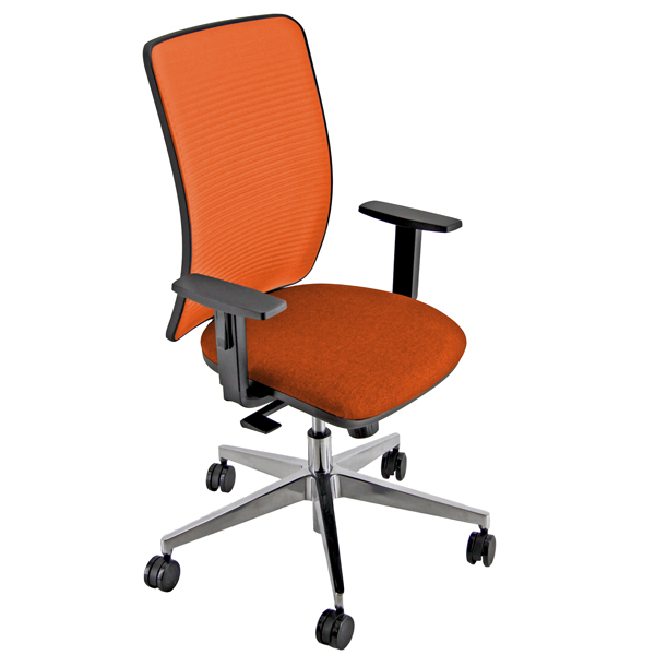  Seduta operativa Pentagon Y10 PNALG - con braccioli regolabili - ruggine - Unisit 