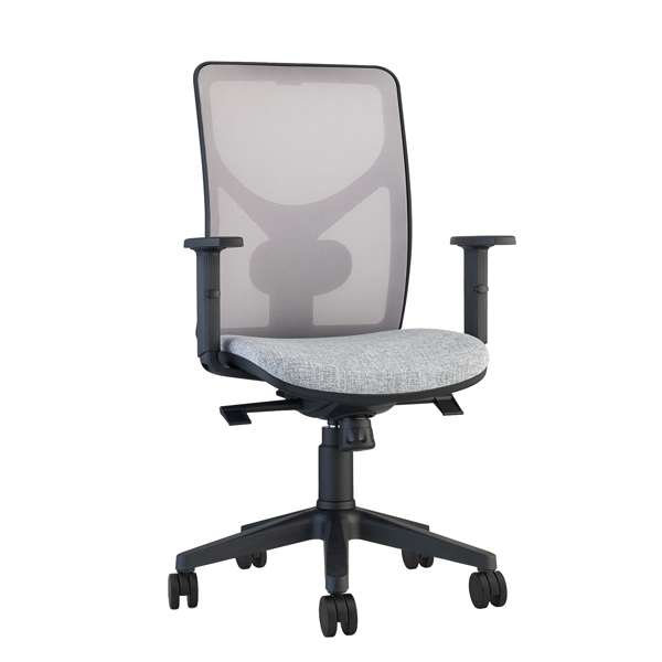  Seduta operativa Pentagon Y10 PENA - con braccioli regolabili - grigio/grigio - Unisit 