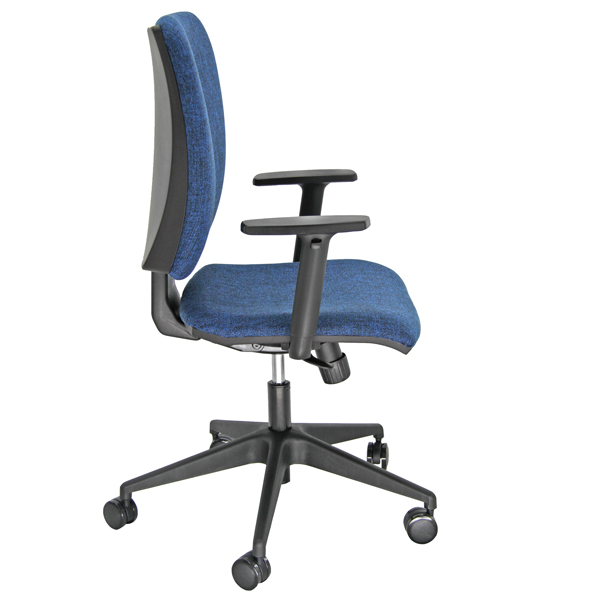  Seduta operativa Cinque CQSY - con braccioli regolabili - blu - Unisit 