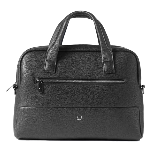 Borsa slim Gate Trended - con manici - 41 x 30 x 7 cm - ecopelle - nero - In Tempo 