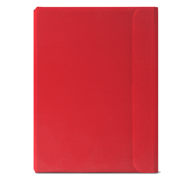  Portablocco Meet - con alette magnetiche - 31 x 25 x 1,4 cm - rosso - In Tempo 