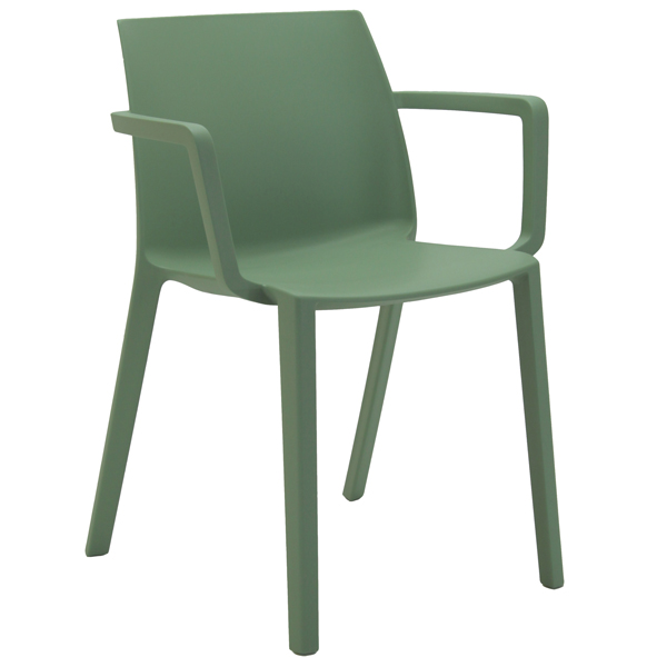  Seduta attesa Dora DORBR - con braccioli inclusi - verde - Unisit 