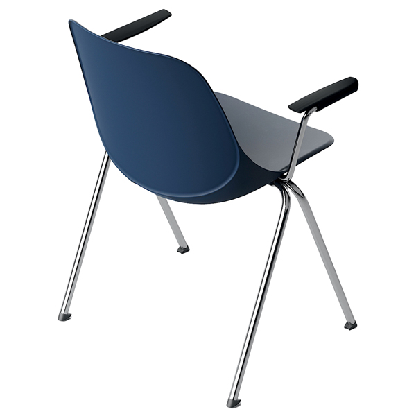  Seduta attesa Quick QKBR - con braccioli inclusi - blu - Unisit 