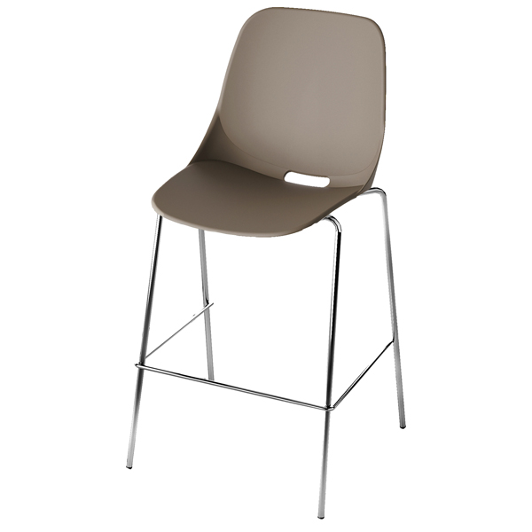  Sgabello Quick QKS - senza braccioli - grigio - Unisit 