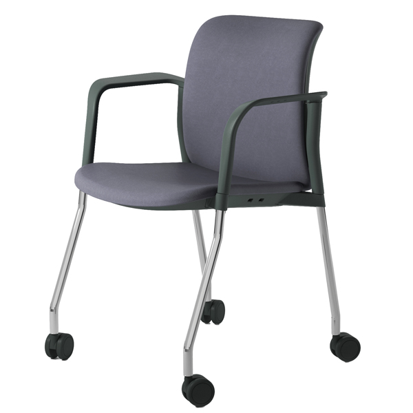  Seduta attesa Nik NIC4R - con braccioli inclusi - antracite - Unisit 