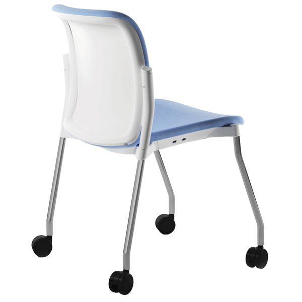  Seduta attesa Nik NIC4RBSB - senza braccioli - celeste - Unisit 