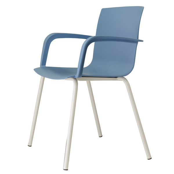  Seduta attesa Melissa MEB - con braccioli inclusi - celeste - Unisit 