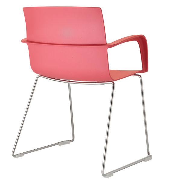  Seduta attesa Melissa MES rosso con braccioli inclusi 