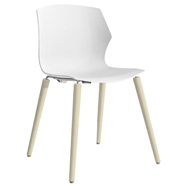  Seduta attesa No Frill NFL - senza braccioli - bianco - Unisit 